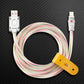 Clear multi-strand USB to Lightning fast charger cable