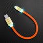 Orange Neon Chubby USB-A to Lightning glowing fast charging cable for iPhone