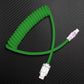 "Neon Chubby" Neon Glow Fast Charge Spring Cable with Gradient Illumination