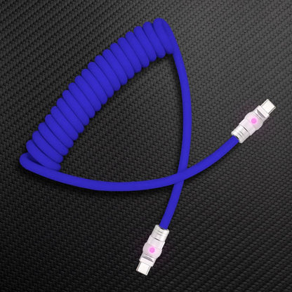 "Neon Chubby" Neon Glow Fast Charge Spring Cable with Gradient Illumination