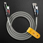 Grey ChubbyCable charging cable with indicator detail