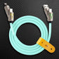 ChubbyCable mint green USB-A to Lightning charging cable