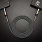 Grey ChubbyCable 4-in-1 charging cable with active LED status lights