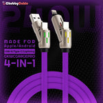 ChubbyCable 4-in-1 multi-connector charging cable for Apple and Android devices
