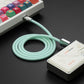 "See Through Chubby" Ultra Soft Transparent Braided Charging Cable