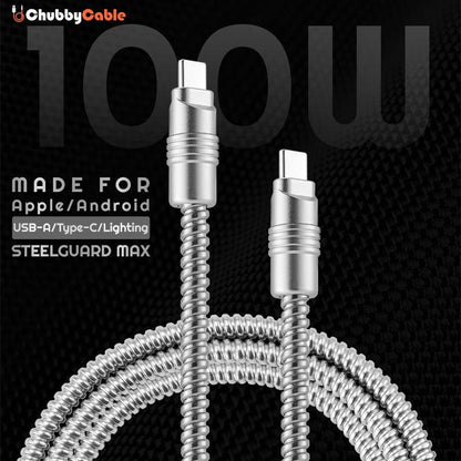 "SteelGuard Max" Ultimate Anti-Bite Reinforced Charging Cable