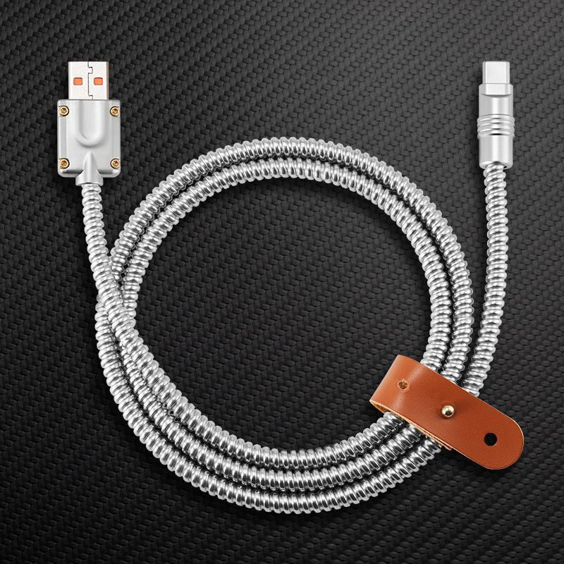 "SteelGuard Max" Ultimate Anti-Bite Reinforced Charging Cable