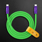 "TechnoGloss" 240W Reflective Shine Charge Cable C+Lightning