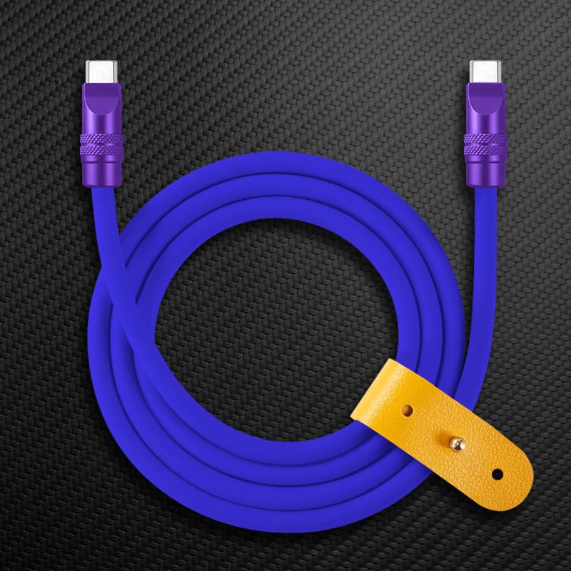 "TechnoGloss" 240W Reflective Shine Charge Cable C+Lightning
