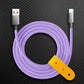 "Thin Chubby" 240W Smart Light Charging Cable With Mirrored & Frosted Connector