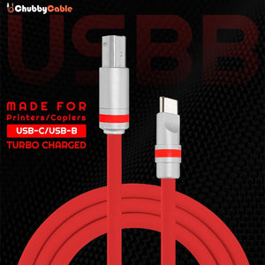 "Turbo Charged" Type C to USB-B Fast Transfer Printer Cable