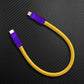 Ultra-Soft Braided 240W Color-Blocked Short Charging Cable
