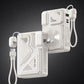Two 10000mAh portable power banks with built-in plugs and charging cables.