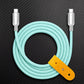 "Thin Chubby" 240W Grainy Texture Charging Cable With Mirrored Connector