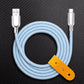 "Thin Chubby" 240W Knit Braided Fast Charging Cable With Mirrored Connector