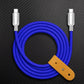 "Thin Chubby" 240W Grainy Texture Charging Cable With Mirrored Connector