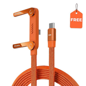 Free 240W Braided Fast Charge Cable with Stand