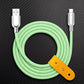 "Thin Chubby" 240W Grainy Texture Charging Cable With Mirrored Connector