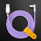 "Thin Chubby" 240W Charging Cable - 90° Elbow Design & Mirrored Connector