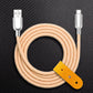"Thin Chubby" 240W Knit Braided Fast Charging Cable With Mirrored Connector