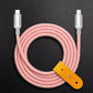 "Thin Chubby" 240W Knit Braided Fast Charging Cable With Mirrored Connector