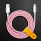 "Thin Chubby" 240W Grainy Texture Charging Cable With Mirrored Connector