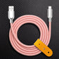 "Thin Chubby" 240W Knit Braided Fast Charging Cable With Mirrored Connector