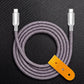 "Thin Chubby" 240W Knit Braided Fast Charging Cable With Mirrored Connector