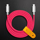 "Thin Chubby" 240W Grainy Texture Charging Cable With Mirrored Connector