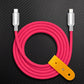 "Thin Chubby" 240W Grainy Texture Charging Cable With Mirrored Connector
