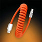 "Curly Chubby" 240W Coiled Fast Charging Cable for Car [240H Sag-Free]