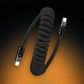 "Curly Chubby" 240W Coiled Fast Charging Cable for Car [240H Sag-Free]