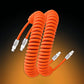 "Curly Chubby" 240W Coiled Fast Charging Cable for Car [240H Sag-Free]