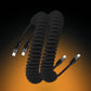 "Curly Chubby" 240W Coiled Fast Charging Cable for Car [240H Sag-Free]