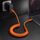 "Curly Chubby" 240W Coiled Braid Fast Charging Cable