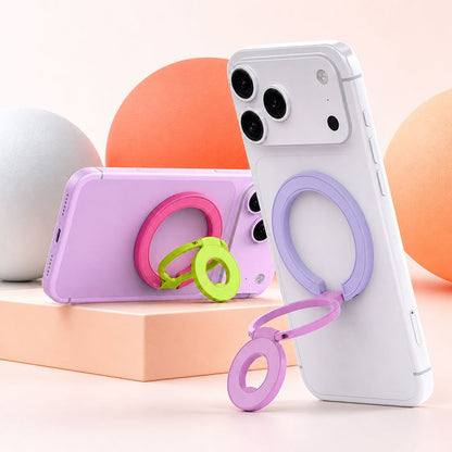 ChubbyGrip Lite – 360° Metal Folding Magnetic Phone Holder (Dual-Tone Edition)