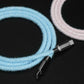 "Thin Chubby" 240W Knit Braided Fast Charging Cable With Mirrored Connector