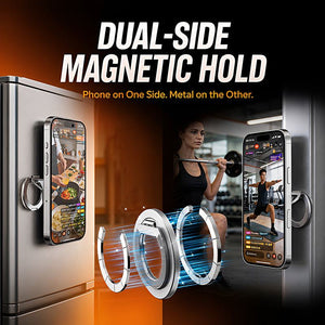 ChubbyGrip Dual-Axis – 360° Metal Folding Magnetic Phone Holder