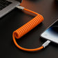 "Curly Chubby" Coiled Silicone Fast Charging Cable