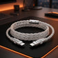 "Neon Chubby" RGB Illuminated Silver-Plated Fast Charging CarPlay Cable