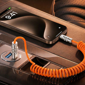 "Curly Chubby" Coiled Silicone Fast Charging Cable