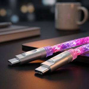 "Neon Chubby" Power Bank Friendly Color-Changing Luminous Cable