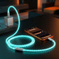"Neon Chubby" RGB Illuminated Silver-Plated Fast Charging CarPlay Cable