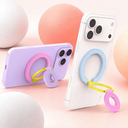 ChubbyGrip Lite – 360° Metal Folding Magnetic Phone Holder (Tri-Tone Edition)